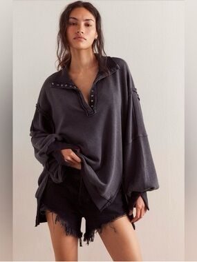 Free People We The Free Camden Henley Sweatshirt